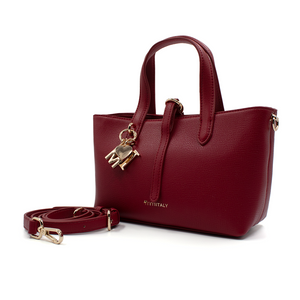 Bolsa de hombro Bordeaux color rojo