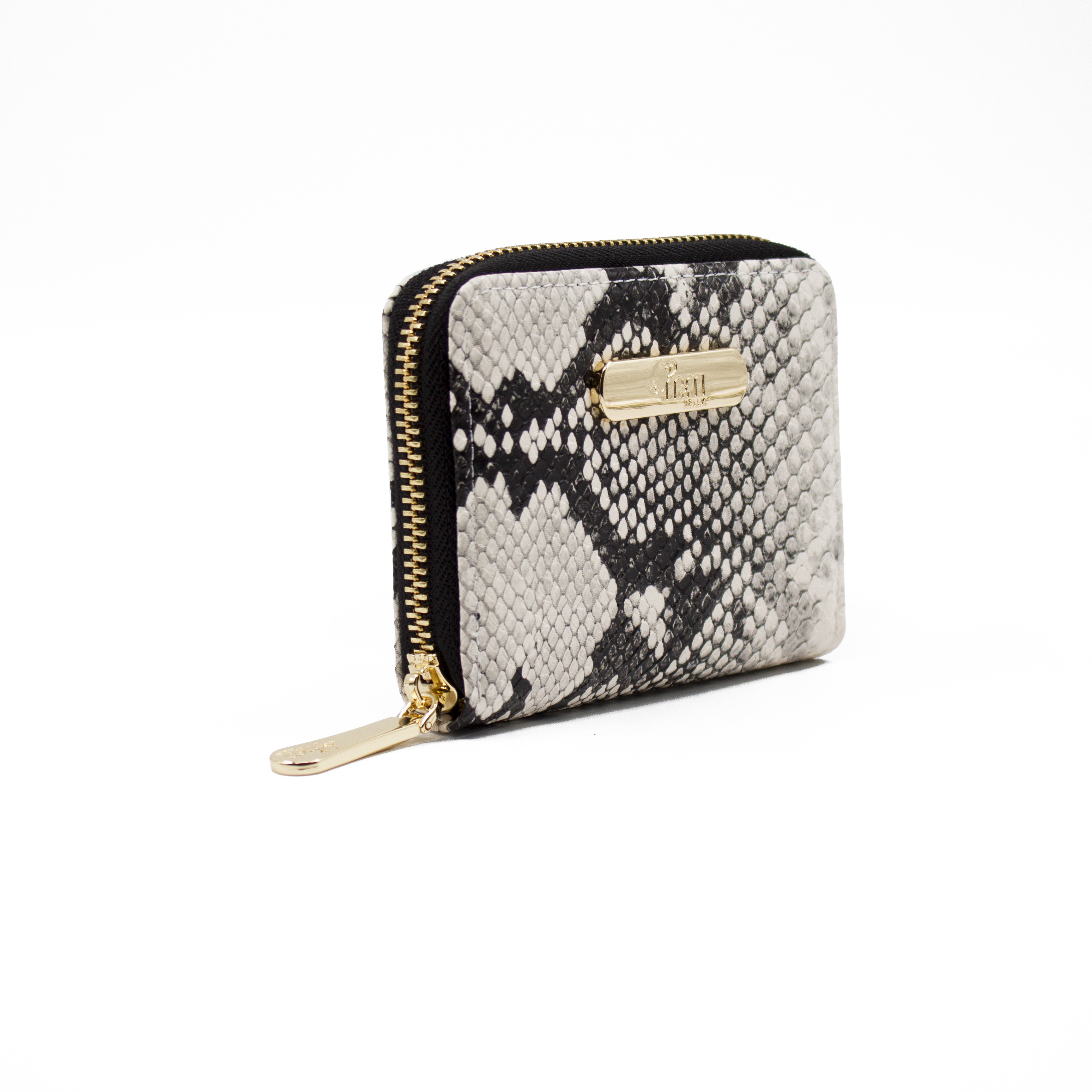 Monedero para mujer Dulce color blanco víbora