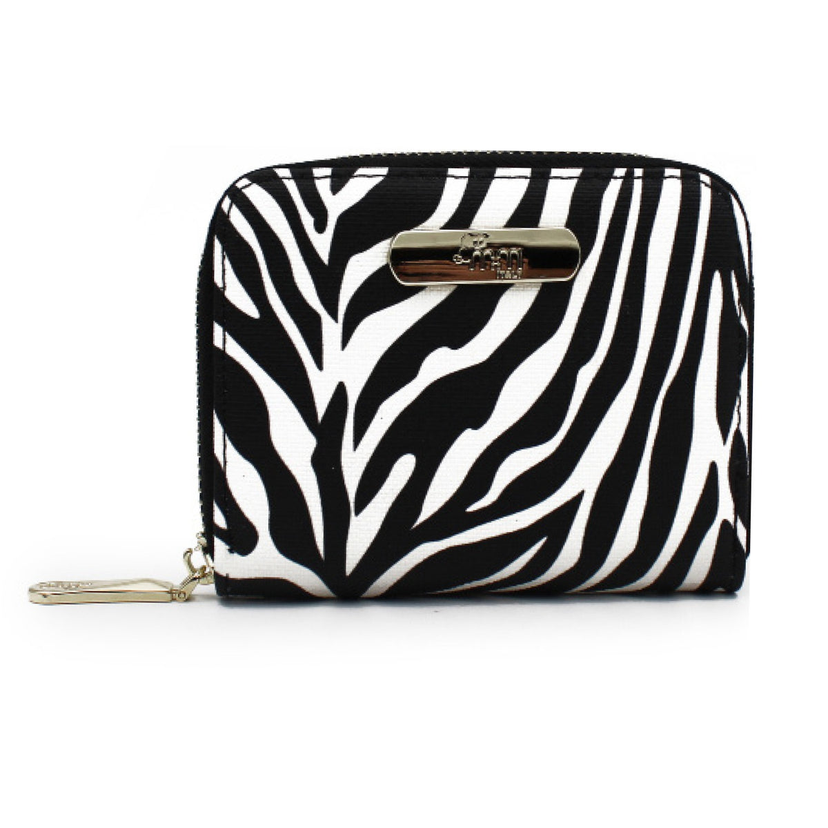 Monedero para mujer Dulce color blanco y negro cebra