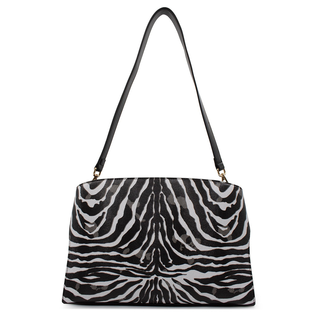Bolsa para mujer Kenia color negro y blanco cebra