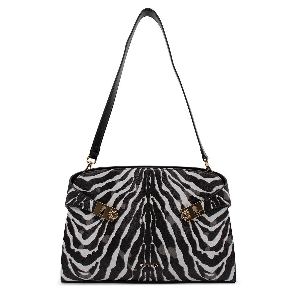 Bolsa para mujer Kenia color negro y blanco cebra