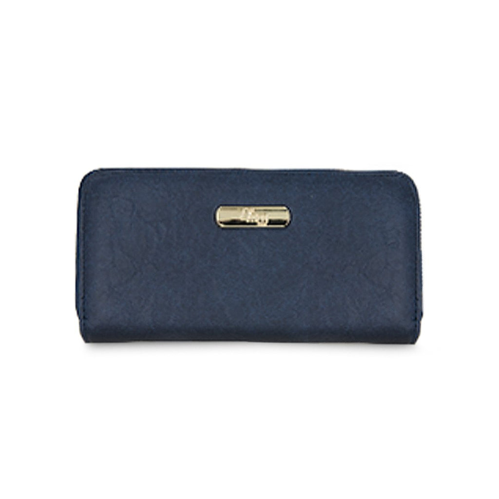 Cartera para mujer Mireya color azul corrugado