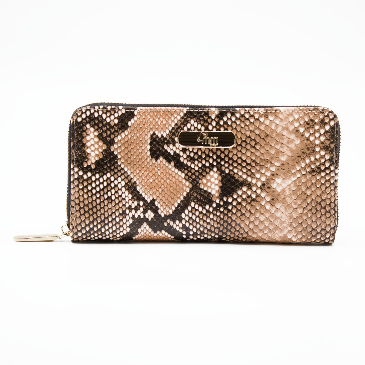 Cartera para mujer Mireya color beige víbora