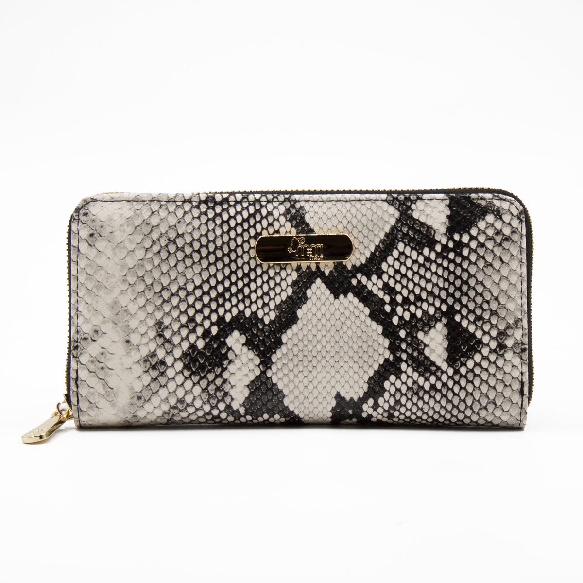 Cartera para mujer Mireya color blanco víbora
