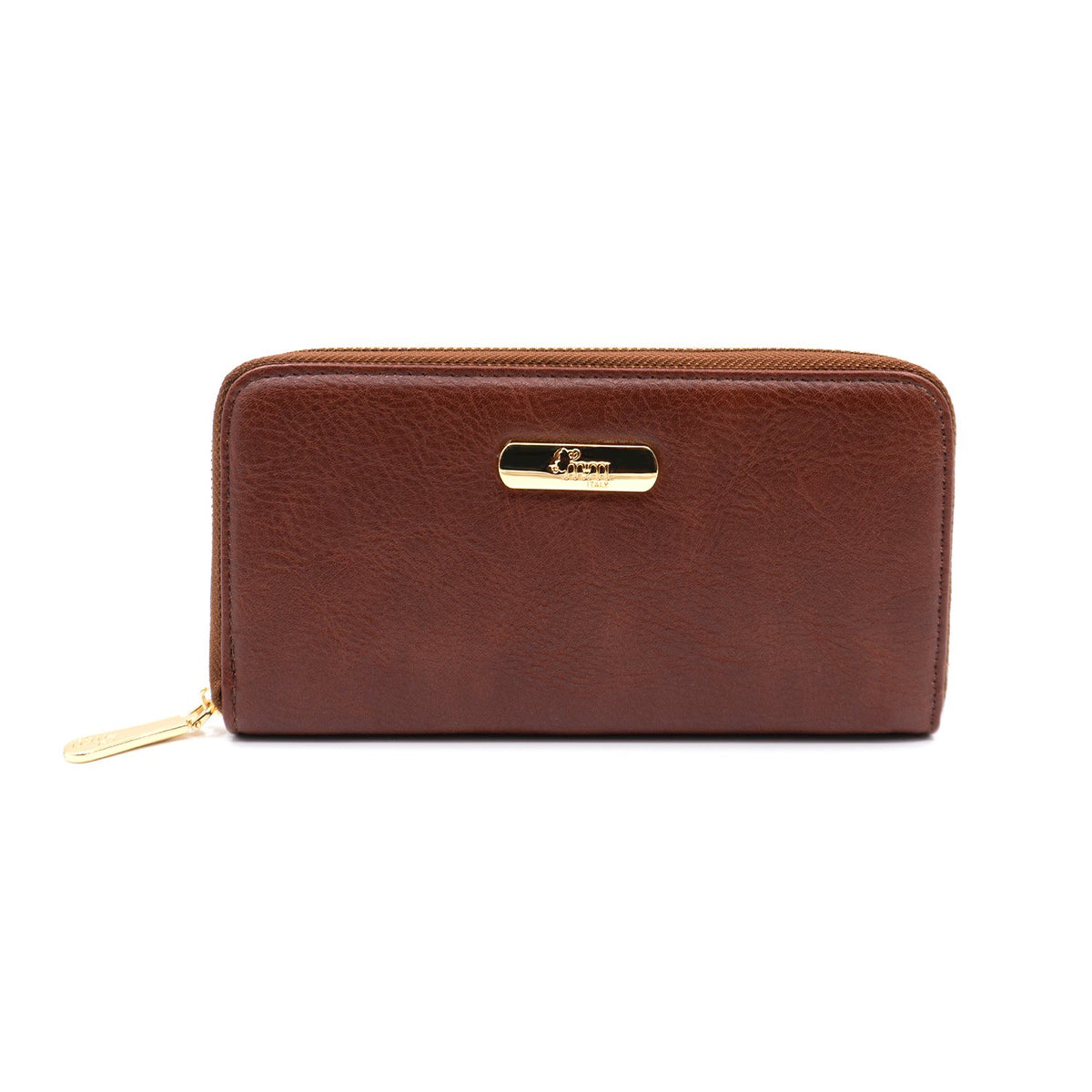 Cartera para mujer Mireya color café corrugado