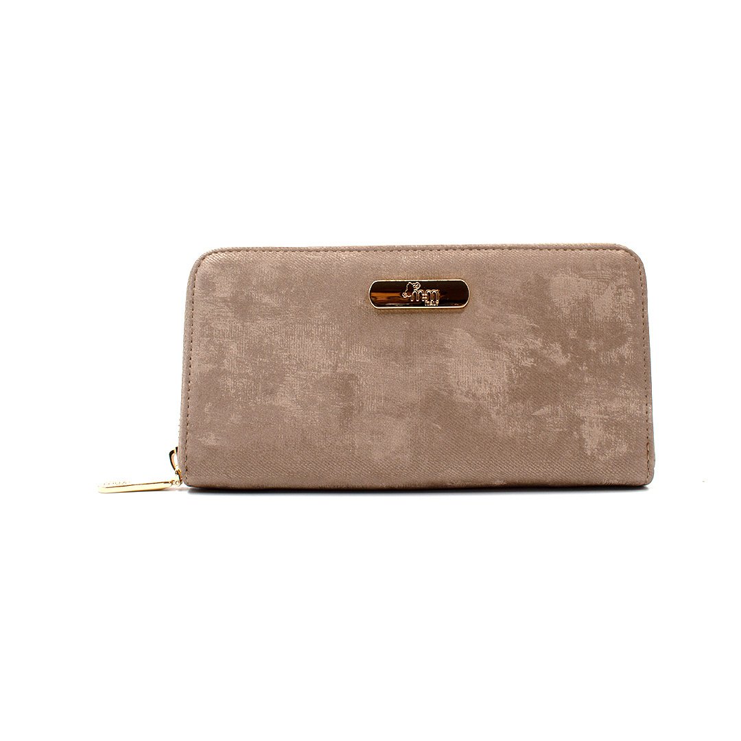 Cartera para mujer Mireya color dorado gamuza