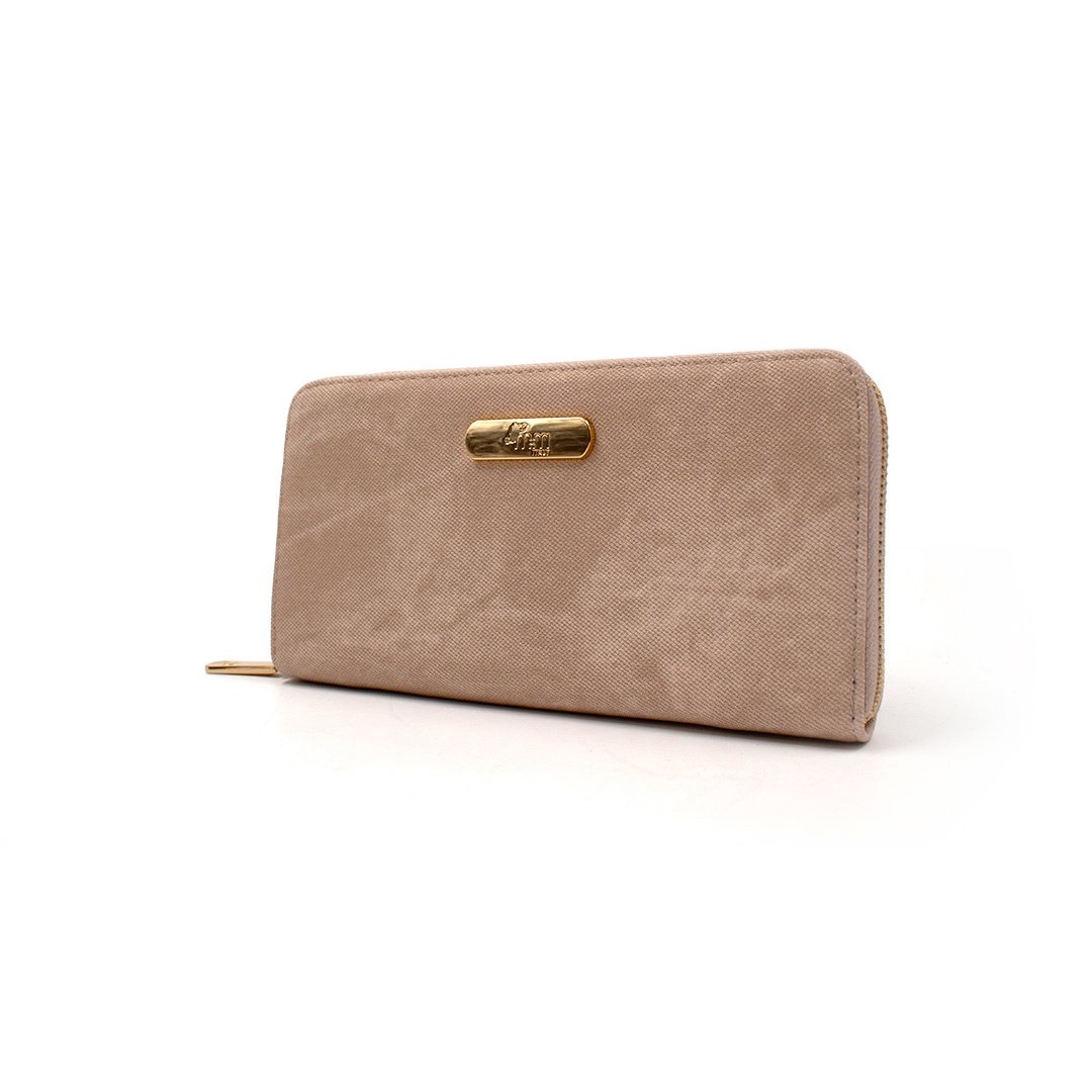 Cartera para mujer Mireya color dorado gamuza