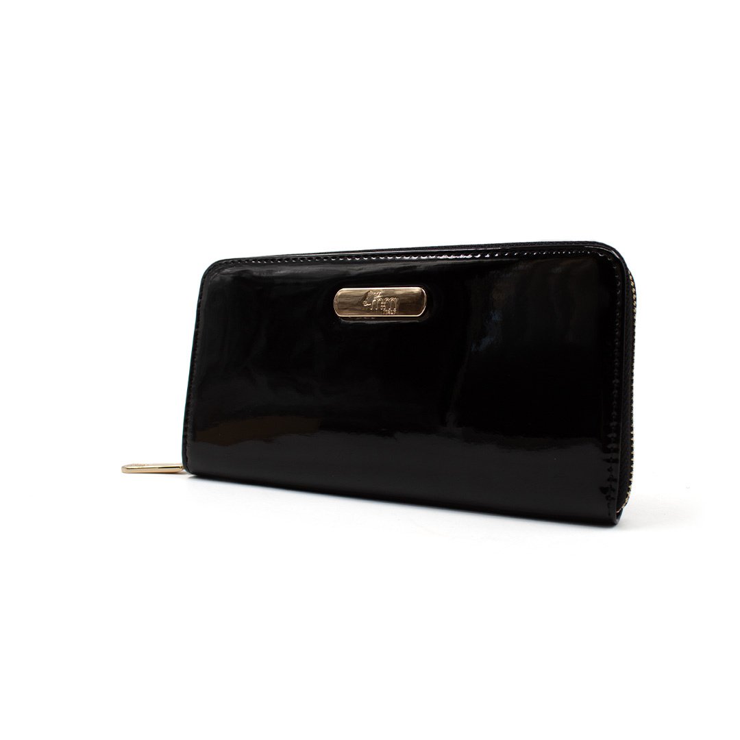 Cartera para mujer Mireya color negro charol