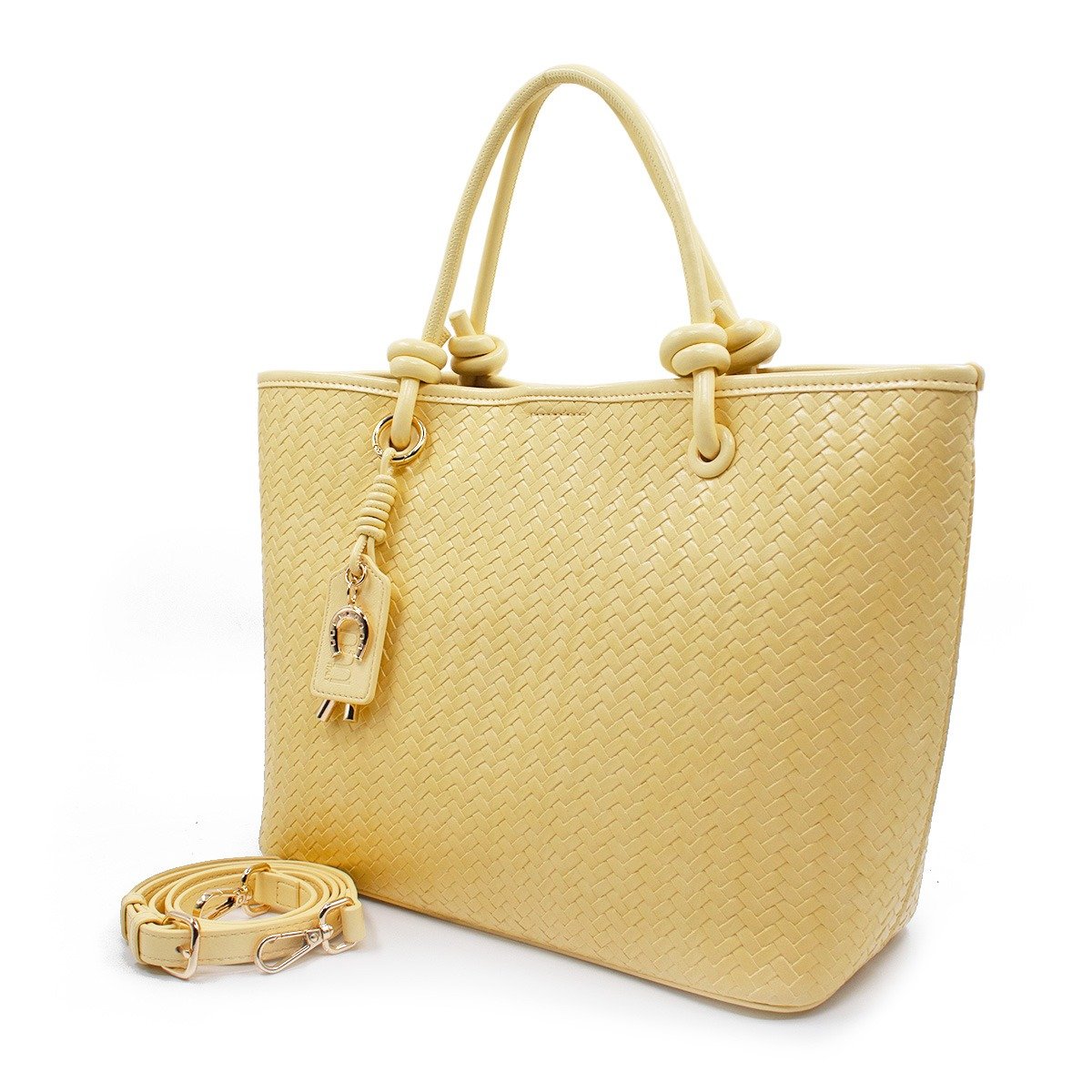 Bolsa para mujer Rafia color amarillo